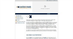 Desktop Screenshot of cedarcreek.ca