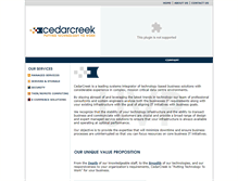 Tablet Screenshot of cedarcreek.ca